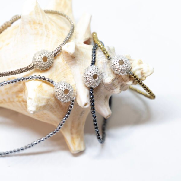 Bracelet oursin en argent 925