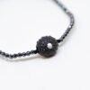 Bracelet oursin en argent 925 noirci
