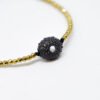 Bracelet oursin en argent 925 noirci