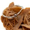 Bracelet perle de Tahiti baroque ø 7-8 mm, larimar et perles d'argent