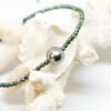 Bracelet perle de Tahiti ronde ø 7-8 mm et hématites