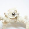 Bracelet perle de Tahiti ronde ø 7-8 mm et billes d'argent rhodié