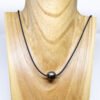 Collier perle de Tahiti ronde et mokuba