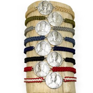 Médaille de Saint-Tropez ø 18 mm et macramé