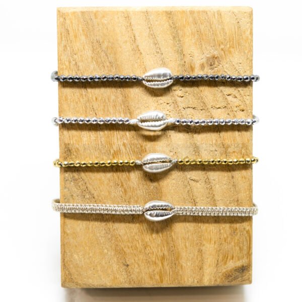 Bracelet cauri en argent 925