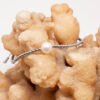 Bracelet perle d'eau douce blanche ø 7-8 mm et hématites