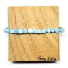 Bracelet cubes de larimar