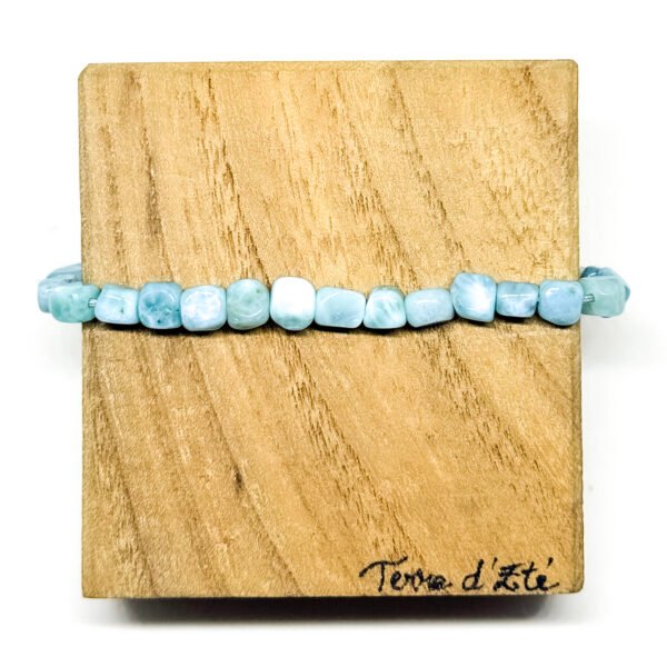 Bracelet cubes de larimar