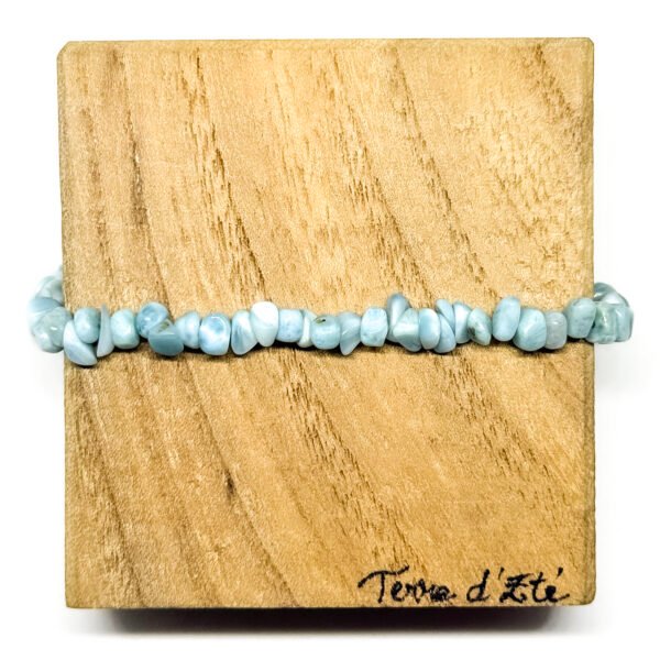 Bracelet petites chips de larimar