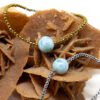 Bracelet bille de larimar et hématites