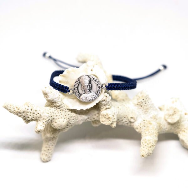 Médaille de Saint-Tropez ø 15 mm et macramé