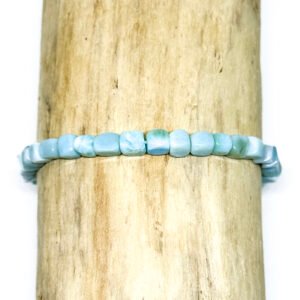 Bracelet cubes de larimar
