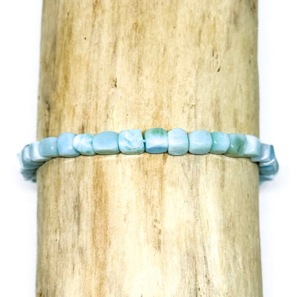 Bracelet cubes de larimar