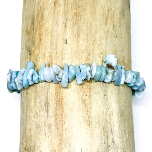 Bracelet chips de larimar