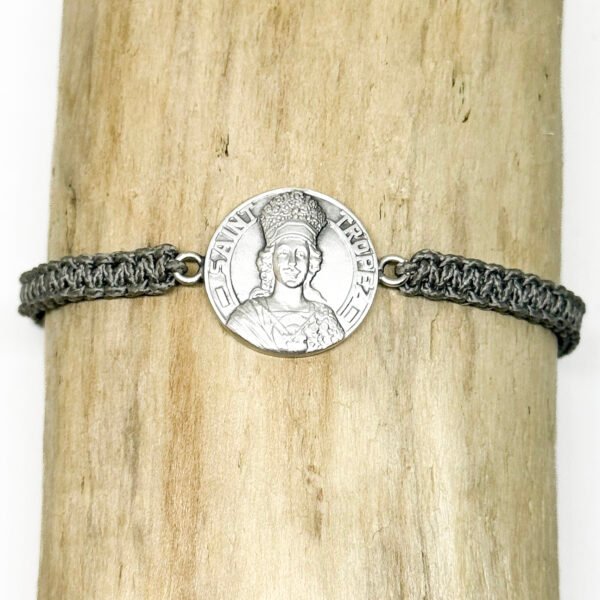 Médaille de Saint-Tropez ø 18 mm et macramé
