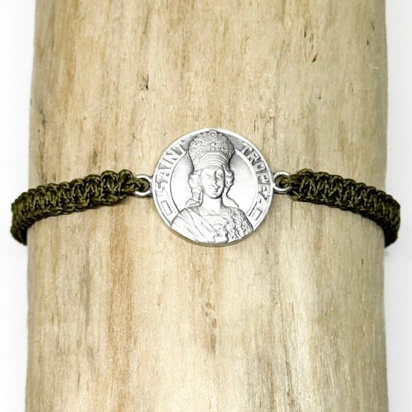 Médaille de Saint-Tropez ø 18 mm et macramé
