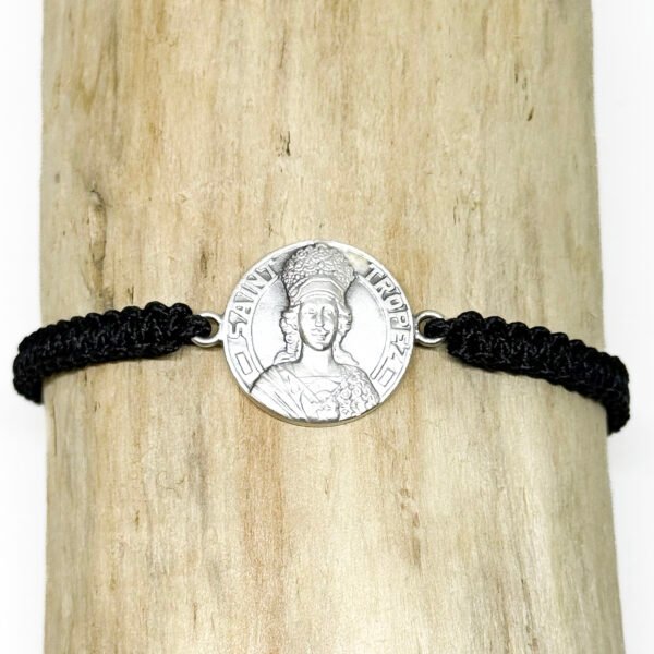 Médaille de Saint-Tropez ø 18 mm et macramé