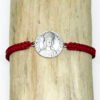 Médaille de Saint-Tropez ø 18 mm et macramé
