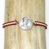 Médaille de Saint-Tropez ø 18 mm et macramé