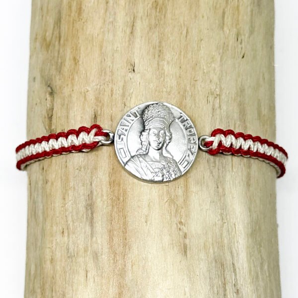 Médaille de Saint-Tropez ø 18 mm et macramé
