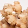 Bracelet perle d'eau douce blanche ø 7-8 mm et hématites