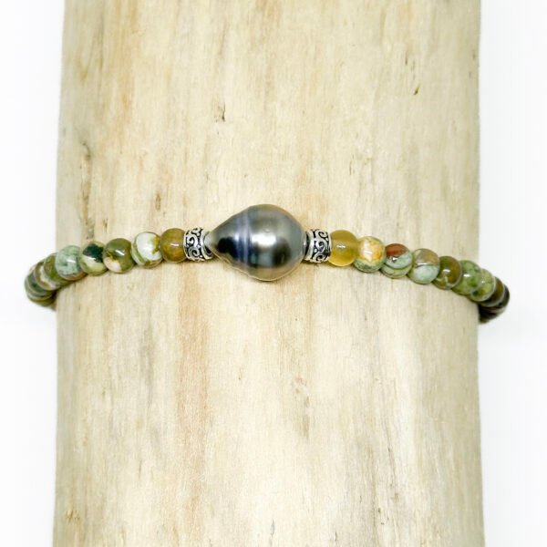Bracelet perle de Tahiti et pierres
