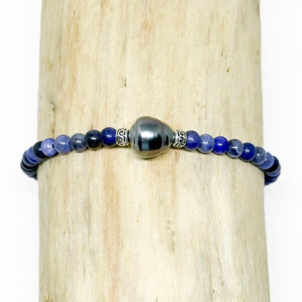 Bracelet perle de Tahiti et pierres