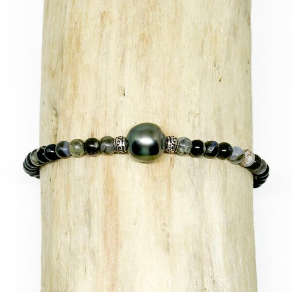 Bracelet perle de Tahiti et pierres