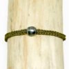 Bracelet perle de Tahiti et macramé