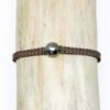 Bracelet perle de Tahiti et macramé