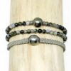 Bracelet perle de Tahiti et macramé
