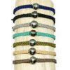 Bracelet perle de Tahiti et macramé