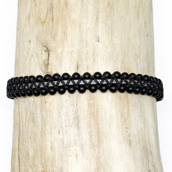 Bracelets tissés, pierres naturelles
