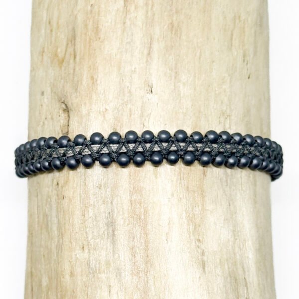 Bracelets tissés, pierres naturelles