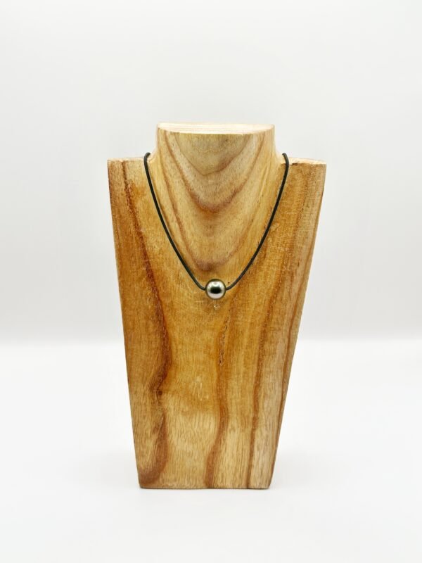 Collier perle de Tahiti ronde et mokuba