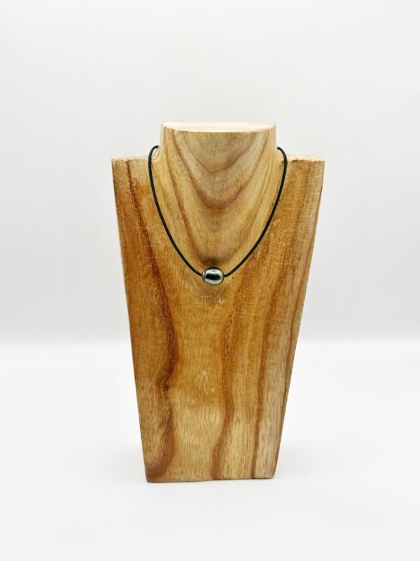 Collier perle de Tahiti baroque et mokuba