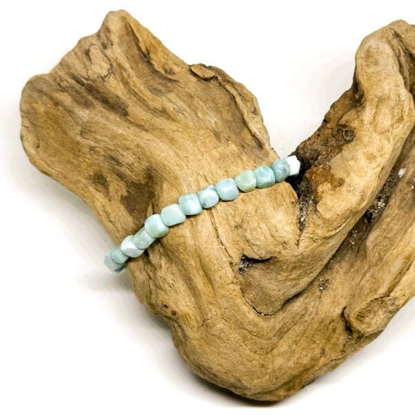 Bracelet cubes de larimar