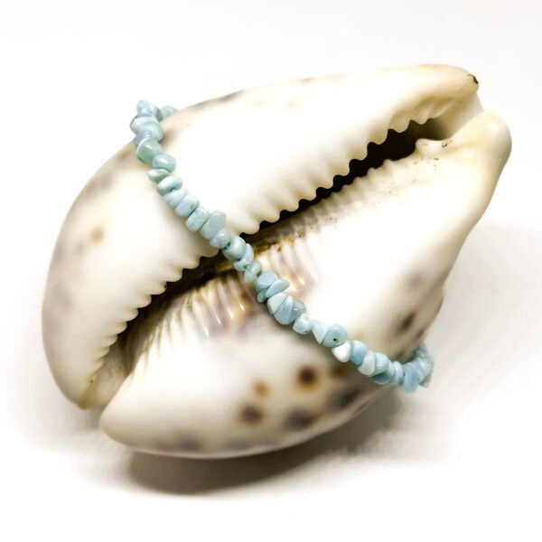 Bracelet petites chips de larimar