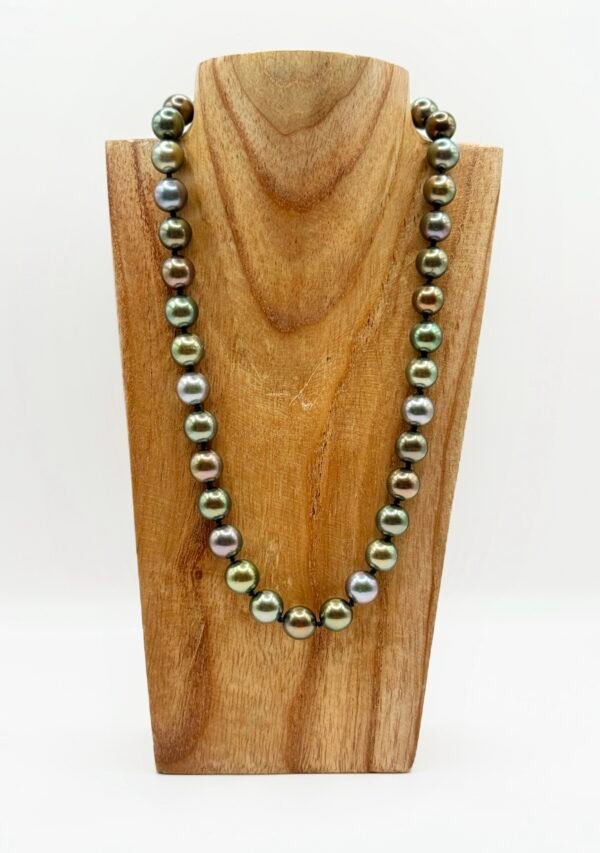 Collier perles de Tahiti rondes 9/10mm, 40cm