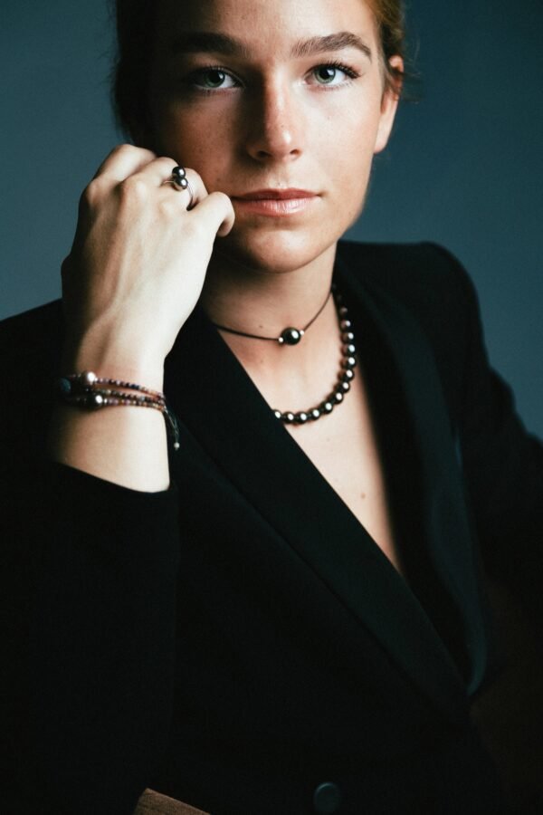 Collier perles de Tahiti rondes 9/10mm, 40cm